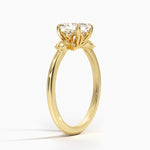 Fiore Diamond Ring Yellow Gold 18k Asscher Engagement Ring