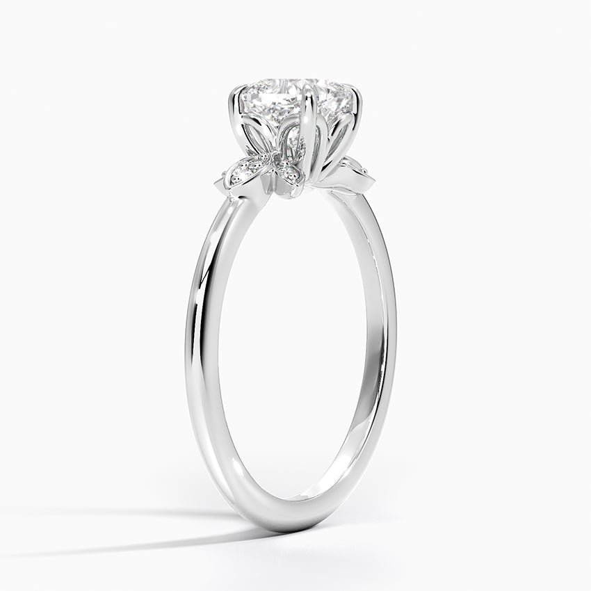 Fiore Diamond Ring Platinum Cushion Engagement Ring