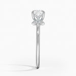 Fiore Diamond Ring Platinum Cushion Engagement Ring