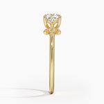 Fiore Diamond Ring Yellow Gold 18k Cushion Engagement Ring