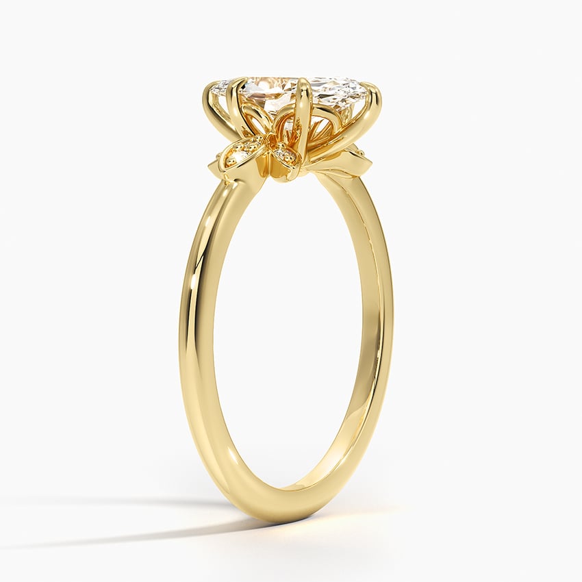 Fiore Diamond Ring Yellow Gold 18k Marquise Engagement Ring