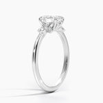 Fiore Diamond Ring Platinum Oval Engagement Ring