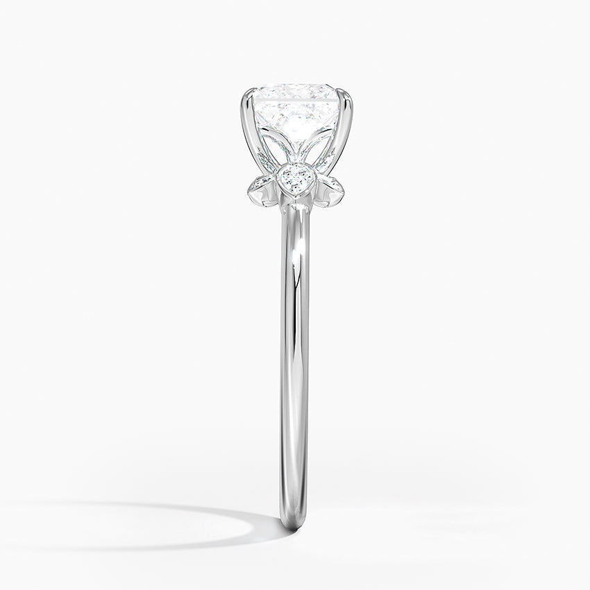 Fiore Diamond Ring Platinum Princess Engagement Ring
