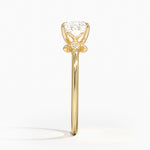 Fiore Diamond Ring Yellow Gold 18k Princess Engagement Ring