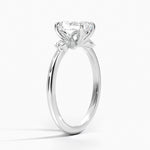 Fiore Diamond Ring Platinum Radiant Engagement Ring