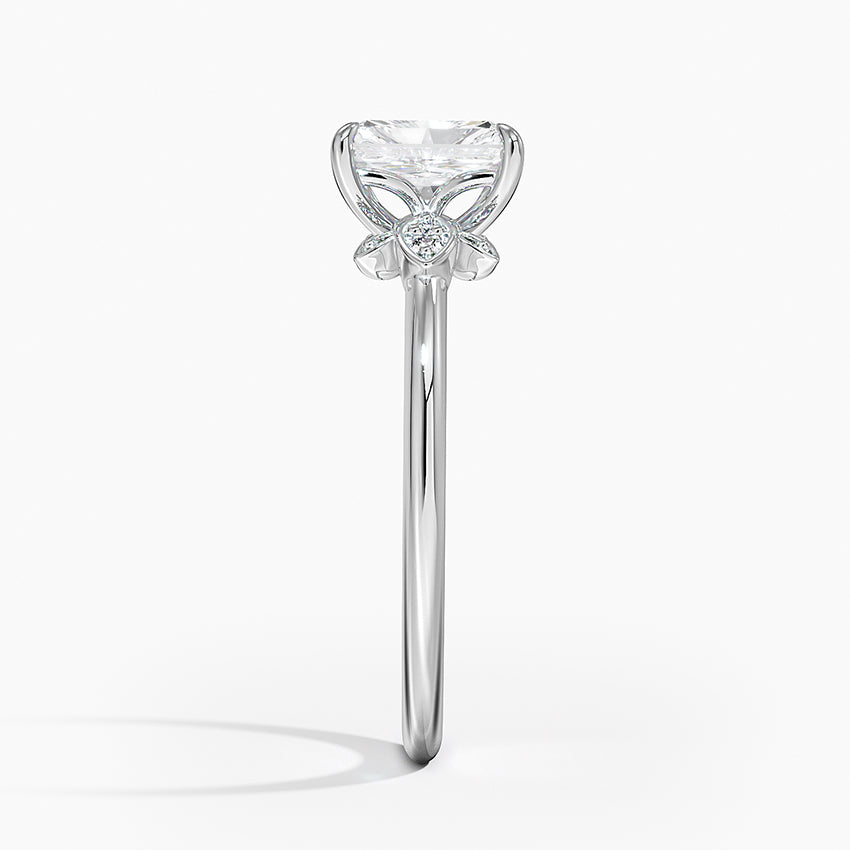 Fiore Diamond Ring Platinum Radiant Engagement Ring
