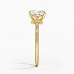 Fiore Diamond Ring Yellow Gold 18k Radiant Engagement Ring