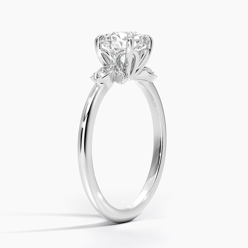 Fiore Diamond Ring Platinum Round Engagement Ring