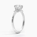Fiore Diamond Ring Platinum Round Engagement Ring