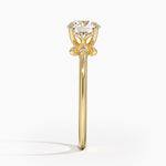 Fiore Diamond Ring Yellow Gold 18k Round Engagement Ring