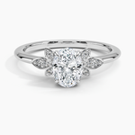 Fiore Diamond Ring Platinum Oval Engagement Ring
