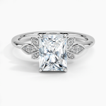 Fiore Diamond Ring Platinum Radiant Engagement Ring