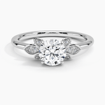 Fiore Diamond Ring Platinum Round Engagement Ring