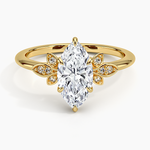 Fiore Diamond Ring Yellow Gold 18k Marquise Engagement Ring