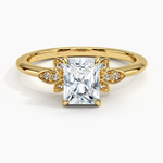 Fiore Diamond Ring Yellow Gold 18k Radiant Engagement Ring