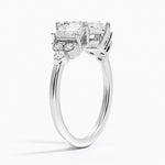 Sabine Cluster Diamond Ring Platinum Marquise Engagement Ring