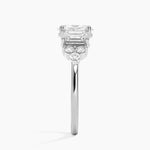 Sabine Cluster Diamond Ring Platinum Oval Engagement Ring