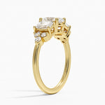 Sabine Cluster Diamond Ring Yellow Gold 18k Oval Engagement Ring