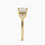 Sabine Cluster Diamond Ring Yellow Gold 18k Oval Engagement Ring