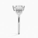 Sabine Cluster Diamond Ring Platinum Pear Engagement Ring
