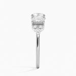 Sabine Cluster Diamond Ring Platinum Round Engagement Ring