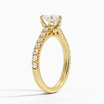 Sienna Half Coverage Hidden Accents Diamond Ring (1/2 ct. tw.) Yellow Gold 18k Heart Engagement Ring