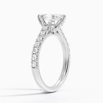 Sienna Half Coverage Hidden Accents Diamond Ring (1/2 ct. tw.) Platinum Marquise Engagement Ring