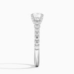 Sienna Half Coverage Hidden Accents Diamond Ring (1/2 ct. tw.) Platinum Round Engagement Ring