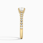 Sienna Half Coverage Hidden Accents Diamond Ring (1/2 ct. tw.) Yellow Gold 18k Round Engagement Ring