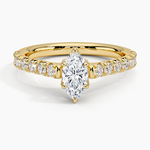 Sienna Half Coverage Hidden Accents Diamond Ring (1/2 ct. tw.) Yellow Gold 18k Marquise Engagement Ring