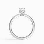 Hidden Heart Diamond Ring Platinum Cushion Engagement Ring