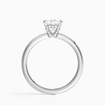 Hidden Heart Diamond Ring Platinum Princess Engagement Ring