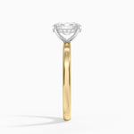 Platinum Mixed Metal Audrey 2mm Diamond Ring Yellow Gold 18k Oval Engagement Ring