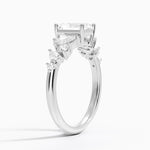 Olivetta Tapered Diamond Ring (1/2 ct. tw.) Platinum Radiant Engagement Ring