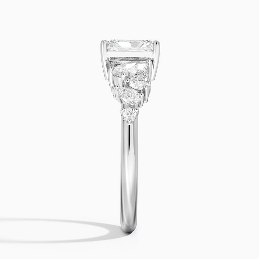 Olivetta Tapered Diamond Ring (1/2 ct. tw.) Platinum Radiant Engagement Ring