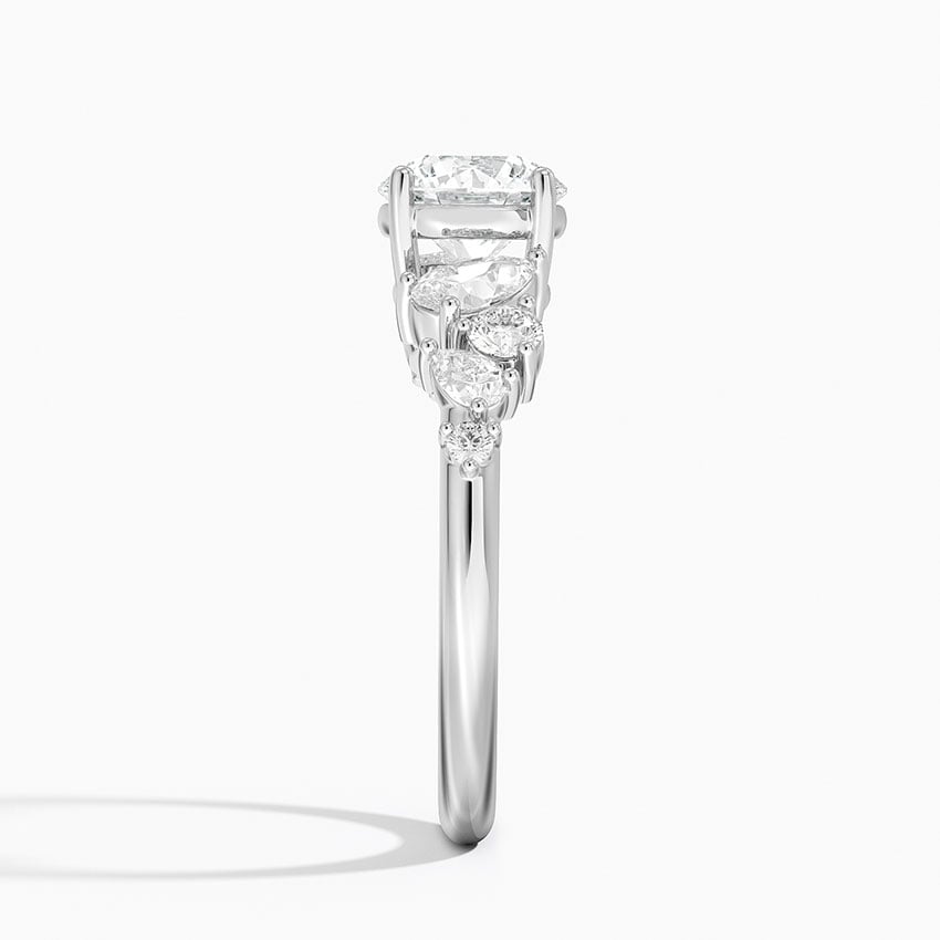 Olivetta Tapered Diamond Ring (1/2 ct. tw.) Platinum Round Engagement Ring
