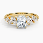 Olivetta Tapered Diamond Ring (1/2 ct. tw.) Yellow Gold 18k Radiant Engagement Ring