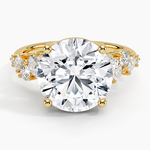 Olivetta Tapered Diamond Ring (1/2 ct. tw.) Yellow Gold 18k Round Engagement Ring