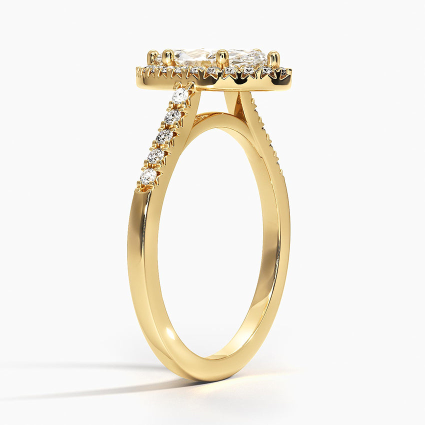 Odessa Halo Diamond Ring (1/5 ct. tw.) Yellow Gold 18k Marquise Engagement Ring