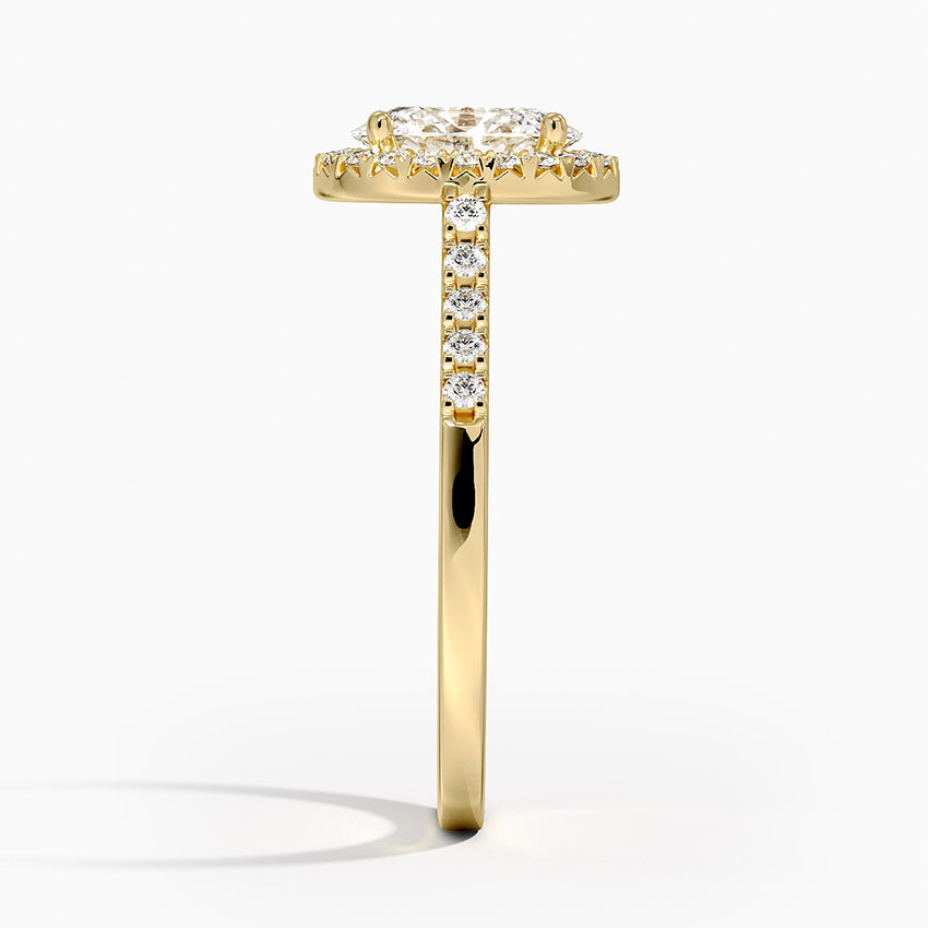 Odessa Halo Diamond Ring (1/5 ct. tw.) Yellow Gold 18k Oval Engagement Ring