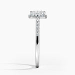 Odessa Halo Diamond Ring (1/5 ct. tw.) Platinum Princess Engagement Ring