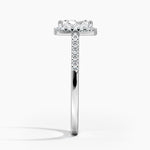 Odessa Halo Diamond Ring (1/5 ct. tw.) Platinum Radiant Engagement Ring