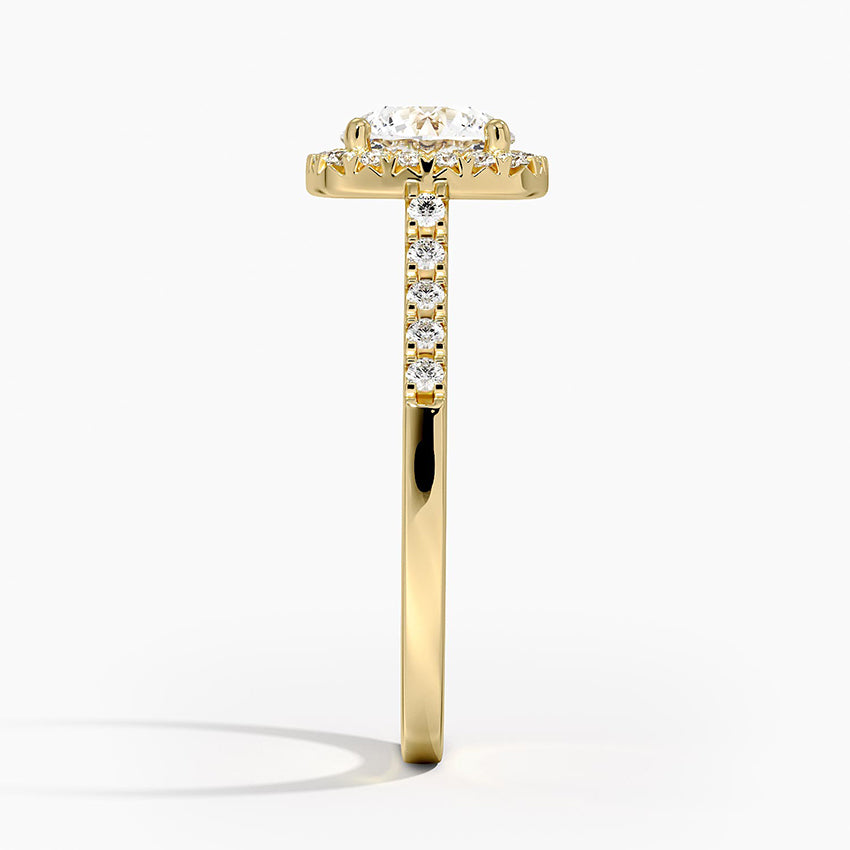 Odessa Halo Diamond Ring (1/5 ct. tw.) Yellow Gold 18k Round Engagement Ring