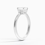 Elle Solitaire Ring Platinum Asscher Engagement Ring