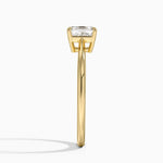 Elle Solitaire Ring Yellow Gold 18k Asscher Engagement Ring