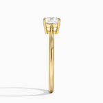 Elle Solitaire Ring Yellow Gold 18k Cushion Engagement Ring