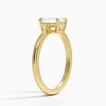 Elle Solitaire Ring Yellow Gold 18k Emerald Engagement Ring