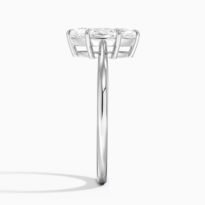 Elle Solitaire Ring Platinum Marquise Engagement Ring