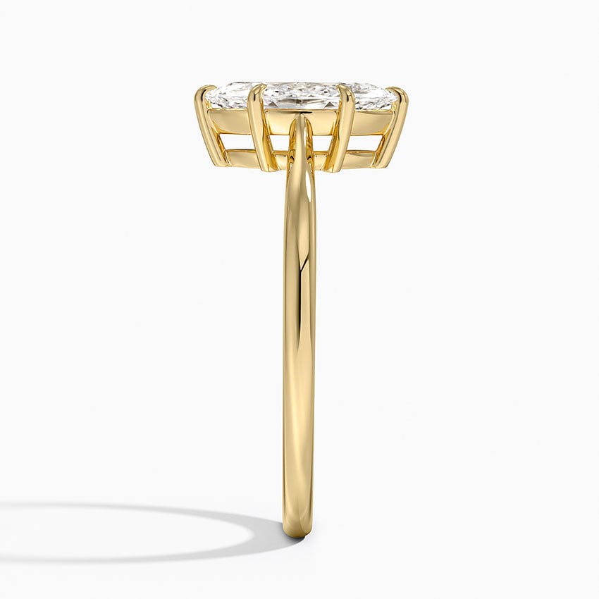 Elle Solitaire Ring Yellow Gold 18k Marquise Engagement Ring