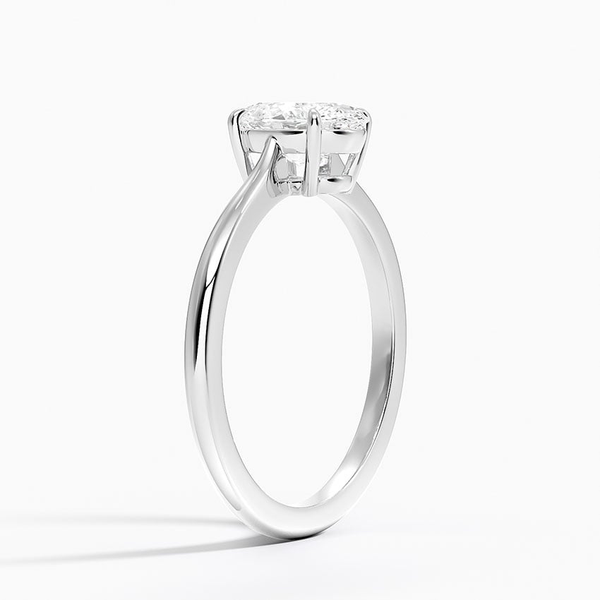 Elle Solitaire Ring Platinum Oval Engagement Ring
